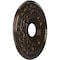 Ekena Millwork Baltimore PVC Medallion (Canopies up to 6 1/2"), 16"OD x 3 1/2"ID x 1"P, Metallic Rustic Mist CMP16BAERU - alternate 4
